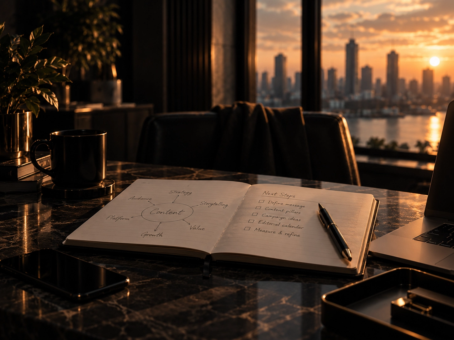 Camera and content planning setup