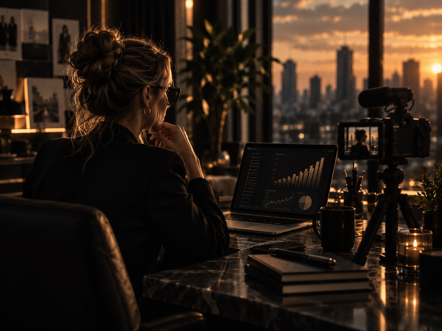 Creator marketing environment with camera setup